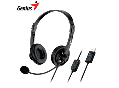 Genius HS-230U USB Headband headphone,Black,Soft